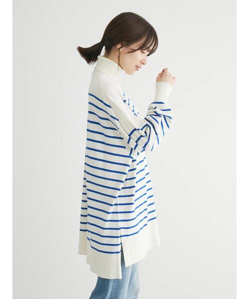 Green　Parks（グリーンパークス）の「もちっとタートルニットチュニック（チュニック・レディース・グリーン/その他7/ピンク/グレー系その他・FREE）」の17枚目の写真