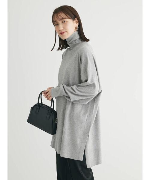 Green　Parks（グリーンパークス）の「もちっとタートルニットチュニック（チュニック・レディース・グリーン/その他7/ピンク/グレー系その他・FREE）」の18枚目の写真