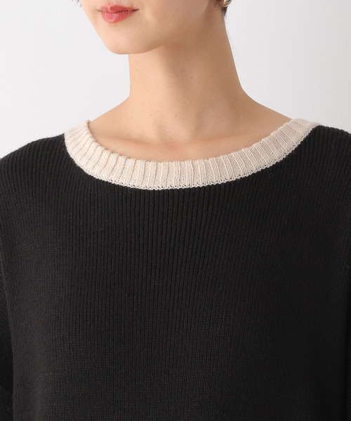 LEPSIM（レプシィム）の「9ゲージラインニットワンピース　996196（ワンピース・レディース・ブラック/グレー・FREE）」の12枚目の写真