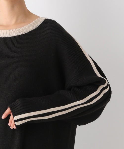 LEPSIM（レプシィム）の「9ゲージラインニットワンピース　996196（ワンピース・レディース・ブラック/グレー・FREE）」の13枚目の写真