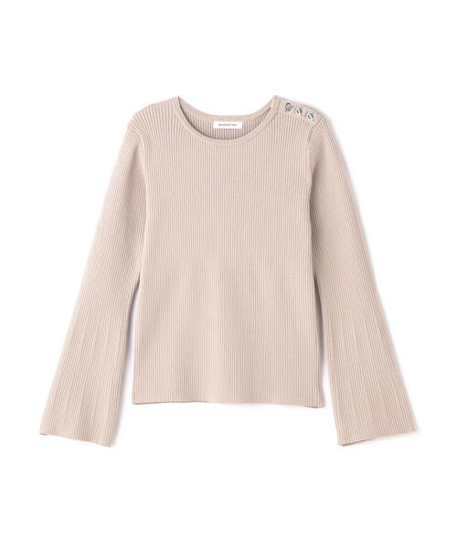 NATURAL BEAUTY BASIC（ナチュラルビューティーベーシック）の「◇＜ハトメニットシリーズ＞フレアスリーブプルオーバー（ニット/セーター・レディース・ベージュ/ネイビー/オフホワイト・FREE）」の21枚目の写真