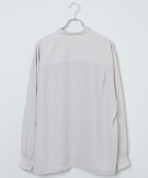 LUCY(ルーシー)の「LUCY/トロミBIGバンドカラーシャツ(シャツ/ブラウス・メンズ・ライトベージュ/ブラック・MEDIUM/LARGE)」の22枚目の写真