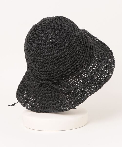 DISCOAT（ディスコート）の「シンプルペーパーハット（ハット・レディース・ライトベージュ/ブラック/ベージュ/グレイッシュベージュ・FREE）」の9枚目の写真