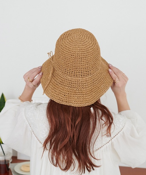 DISCOAT（ディスコート）の「シンプルペーパーハット（ハット・レディース・ライトベージュ/ブラック/ベージュ/グレイッシュベージュ・FREE）」の22枚目の写真