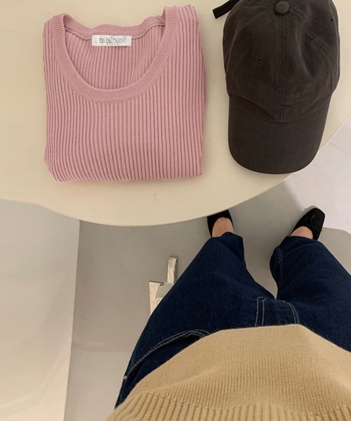 Miniministore(ミニミニストア)の「半袖 サマーニット レディースニットソー(Tシャツ/カットソー・レディース・ベージュ/グリーン/ピンク/ホワイト/ライトベージュ/ブラック・FREE)」の12枚目の写真