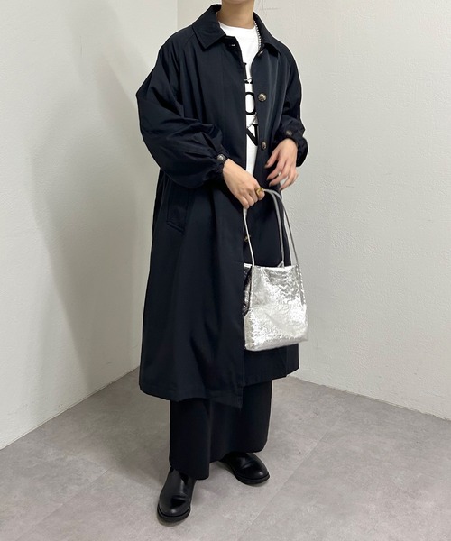 SHENERY（シーナリー）の「ステンカラーロングコート（ステンカラーコート・レディース・ベージュ/ブルー/ネイビー・36/38）」の6枚目の写真