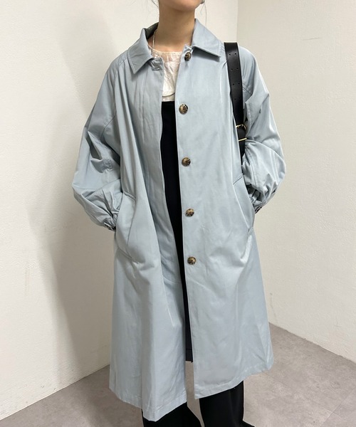 SHENERY（シーナリー）の「ステンカラーロングコート（ステンカラーコート・レディース・ベージュ/ブルー/ネイビー・36/38）」の22枚目の写真