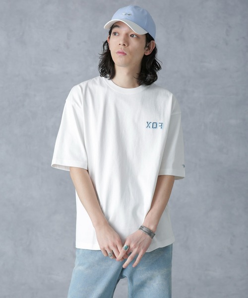PENNEYS(ぺニーズ)の「「PENNEYS別注」FOXプリントクルーネックTシャツ半袖(Tシャツ/カットソー・メンズ・ブルー/ホワイト/ブラック・M/L)」の20枚目の写真