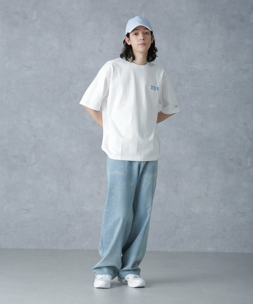 PENNEYS(ぺニーズ)の「「PENNEYS別注」FOXプリントクルーネックTシャツ半袖(Tシャツ/カットソー・メンズ・ブルー/ホワイト/ブラック・M/L)」の22枚目の写真