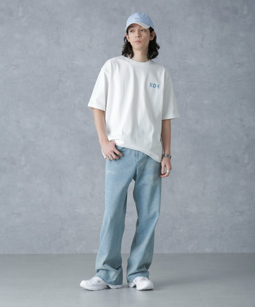 PENNEYS(ぺニーズ)の「「PENNEYS別注」FOXプリントクルーネックTシャツ半袖(Tシャツ/カットソー・メンズ・ブルー/ホワイト/ブラック・M/L)」の11枚目の写真