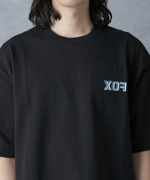 PENNEYS(ぺニーズ)の「「PENNEYS別注」FOXプリントクルーネックTシャツ半袖(Tシャツ/カットソー・メンズ・ブルー/ホワイト/ブラック・M/L)」の6枚目の写真