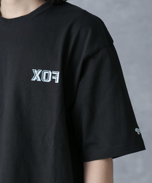 PENNEYS(ぺニーズ)の「「PENNEYS別注」FOXプリントクルーネックTシャツ半袖(Tシャツ/カットソー・メンズ・ブルー/ホワイト/ブラック・M/L)」の7枚目の写真