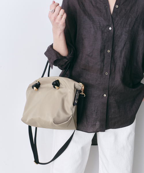 VIOLAd'ORO（ヴィオラドーロ）の「【VIOLAd’ORO／ヴィオラドーロ】 BIANCA-S（トートバッグ・レディース・ライトグレー/ベージュ/ブラック・FREE）」の8枚目の写真