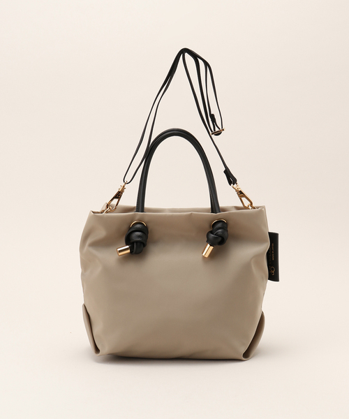 VIOLAd'ORO（ヴィオラドーロ）の「【VIOLAd’ORO／ヴィオラドーロ】 BIANCA-S（トートバッグ・レディース・ライトグレー/ベージュ/ブラック・FREE）」の18枚目の写真