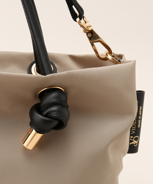 VIOLAd'ORO（ヴィオラドーロ）の「【VIOLAd’ORO／ヴィオラドーロ】 BIANCA-S（トートバッグ・レディース・ライトグレー/ベージュ/ブラック・FREE）」の19枚目の写真