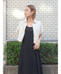 Ungrid | デニムハーフスリーブショートシャツ(シャツ/ブラウス)