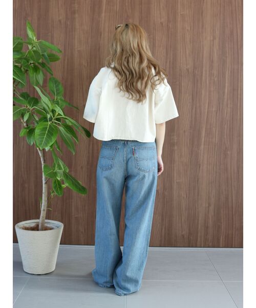 Ungrid（アングリッド）の「デニムハーフスリーブショートシャツ（シャツ/ブラウス・レディース・ブルー/アイボリー・FREE）」の17枚目の写真