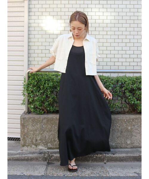 Ungrid（アングリッド）の「デニムハーフスリーブショートシャツ（シャツ/ブラウス・レディース・ブルー/アイボリー・FREE）」の20枚目の写真