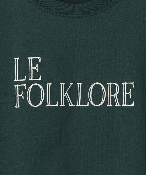 23区(ニジュウサンク)の「FOLKLORE ロゴTシャツ(Tシャツ/カットソー・レディース・ホワイト系/グレー系/ダークグリーン系/ベージュ系・48/46/44)」の20枚目の写真