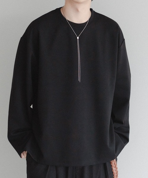 epnok（エプノック）の「スムースポンチロンT（Tシャツ/カットソー・メンズ・ブラック/チャコールグレー/オフホワイト・LARGE/MEDIUM）」の3枚目の写真