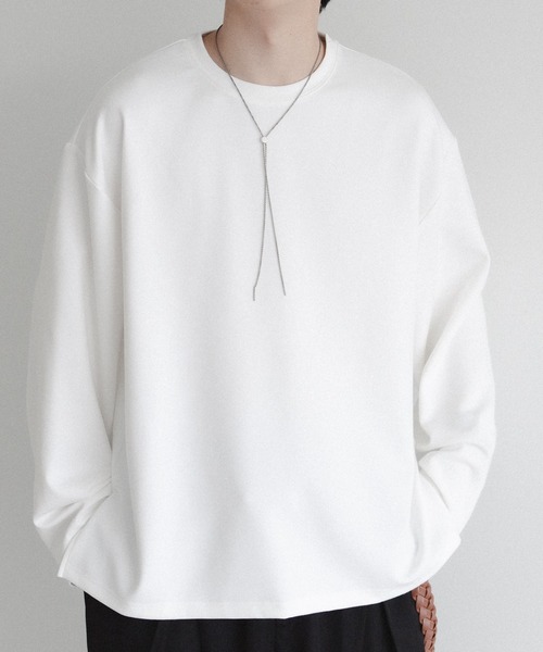 epnok（エプノック）の「スムースポンチロンT（Tシャツ/カットソー・メンズ・ブラック/チャコールグレー/オフホワイト・LARGE/MEDIUM）」の21枚目の写真