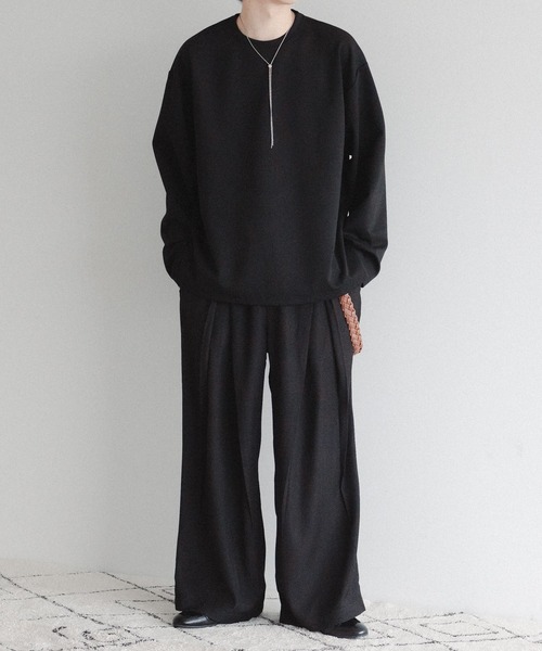epnok（エプノック）の「スムースポンチロンT（Tシャツ/カットソー・メンズ・ブラック/チャコールグレー/オフホワイト・LARGE/MEDIUM）」の4枚目の写真