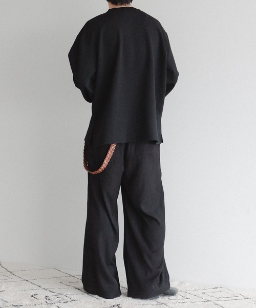epnok（エプノック）の「スムースポンチロンT（Tシャツ/カットソー・メンズ・ブラック/チャコールグレー/オフホワイト・LARGE/MEDIUM）」の6枚目の写真