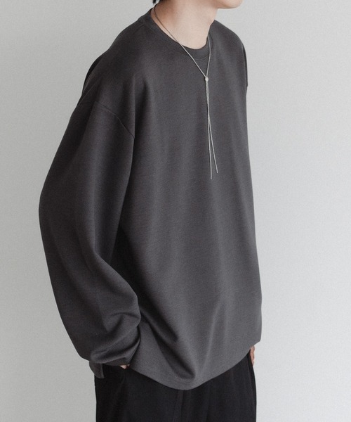epnok（エプノック）の「スムースポンチロンT（Tシャツ/カットソー・メンズ・ブラック/チャコールグレー/オフホワイト・LARGE/MEDIUM）」の11枚目の写真