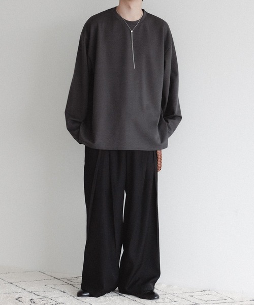 epnok（エプノック）の「スムースポンチロンT（Tシャツ/カットソー・メンズ・ブラック/チャコールグレー/オフホワイト・LARGE/MEDIUM）」の12枚目の写真