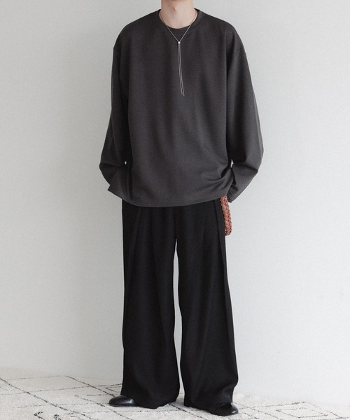 epnok（エプノック）の「スムースポンチロンT（Tシャツ/カットソー・メンズ・ブラック/チャコールグレー/オフホワイト・LARGE/MEDIUM）」の13枚目の写真