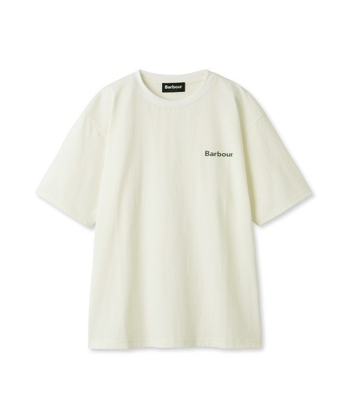 Barbour（バブアー）の「"JAPAN LIMITED" ワンポイント ベーシックロゴTシャツ（オーバーサイズフィット）（Tシャツ/カットソー・メンズ・ピンク/ブルー/イエロー/アイボリー/カーキ/ベージュ/ホワイト/ブラック・SMALL/MEDIUM/LARGE/X-LARGE/X-SMALL）」の2枚目の写真