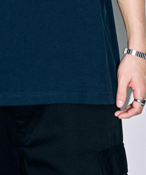 WEGO（ウィゴー）の「WEGO/カレッジロゴBIGT（Tシャツ/カットソー・メンズ・ライトグレー/ネイビー・MEDIUM/LARGE）」の10枚目の写真