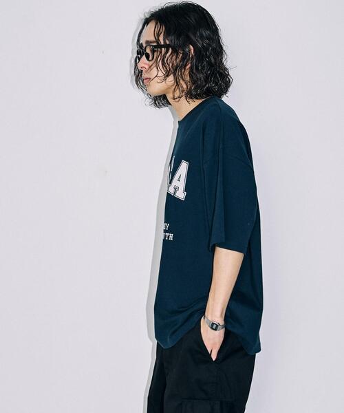 WEGO（ウィゴー）の「WEGO/カレッジロゴBIGT（Tシャツ/カットソー・メンズ・ライトグレー/ネイビー・MEDIUM/LARGE）」の17枚目の写真