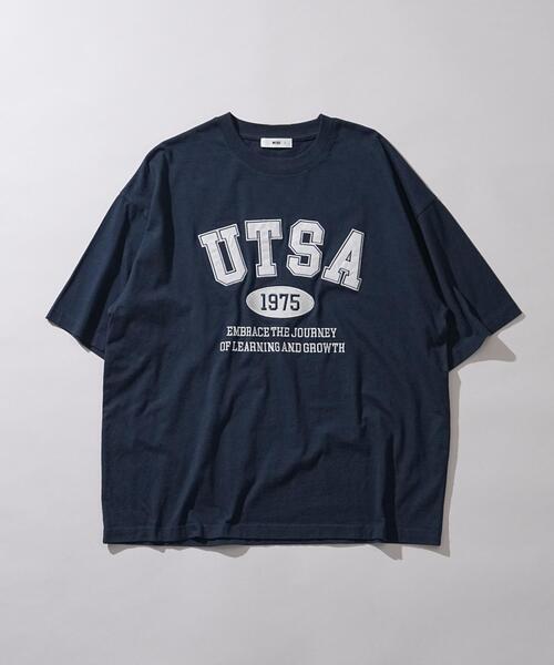 WEGO（ウィゴー）の「WEGO/カレッジロゴBIGT（Tシャツ/カットソー・メンズ・ライトグレー/ネイビー・MEDIUM/LARGE）」の20枚目の写真