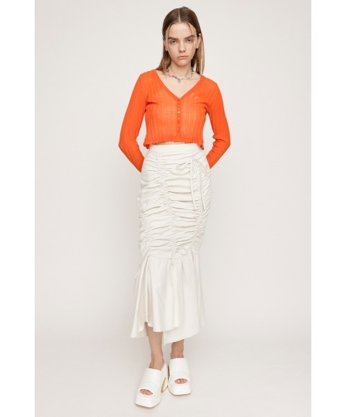 SLY(スライ)の「GATHER MERMAID SK ギャザー マーメイド スカート / セットアップ可(スカート・レディース・アイボリー/ブラック/マルチ・1/2)」の5枚目の写真