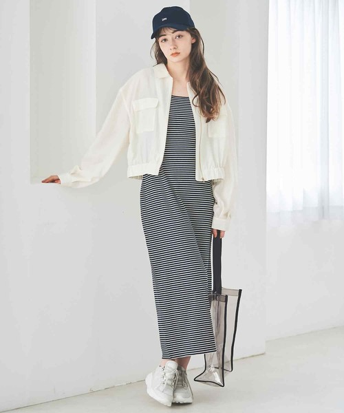 31 Sons de mode（トランテアン　ソン　ドゥ　モード）の「シアーブルゾン（ブルゾン・レディース・ブラック/オフホワイト・36）」の13枚目の写真