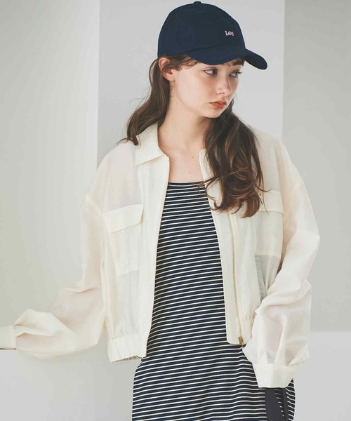 31 Sons de mode（トランテアン　ソン　ドゥ　モード）の「シアーブルゾン（ブルゾン・レディース・ブラック/オフホワイト・36）」の9枚目の写真