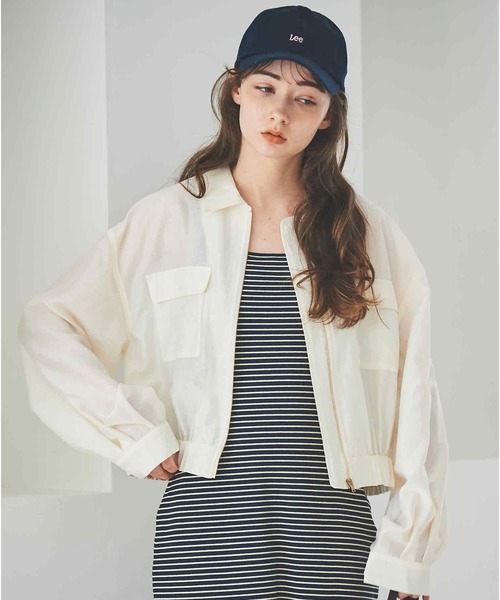 31 Sons de mode（トランテアン　ソン　ドゥ　モード）の「シアーブルゾン（ブルゾン・レディース・ブラック/オフホワイト・36）」の10枚目の写真