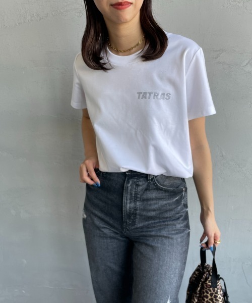 TATRAS（タトラス）の「[TATRAS/タトラス] SABA バックプリント ショートスリーブTシャツ（Tシャツ/カットソー・レディース・ブラック/ホワイト・2）」の5枚目の写真