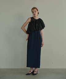 セール】decollete dot dress / デコルテドットドレス（ドレス