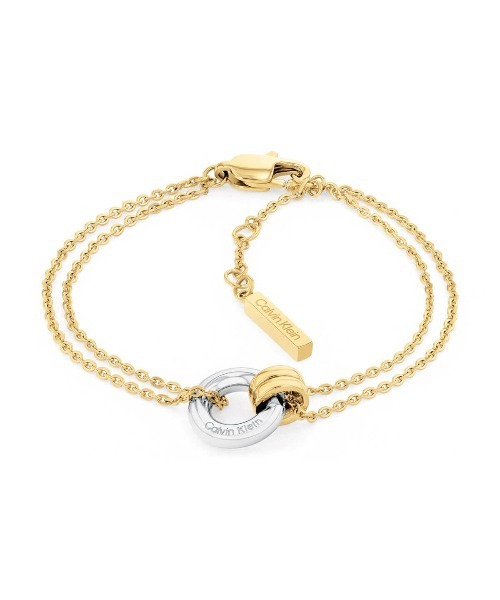 【セール】「Calvin Klein/カルバンクライン」デュアリティー - レディース ブレスレット ゴールド（ブレスレット）｜Calvin Klein（カルバン・クライン）