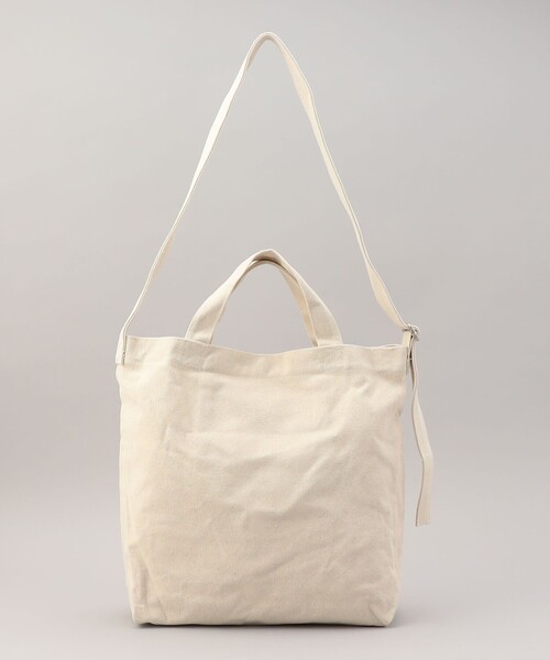 coen（コーエン）の「COENロゴ2WAYトートバッグ（トートバッグ・レディース・オフホワイト/ブラック・FREE）」の7枚目の写真