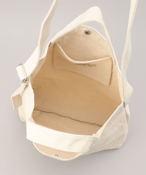 coen（コーエン）の「COENロゴ2WAYトートバッグ（トートバッグ・レディース・オフホワイト/ブラック・FREE）」の10枚目の写真