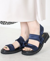 SESTO（セスト）の「ストレッチサテン軽量厚底サンダル（サンダル）」