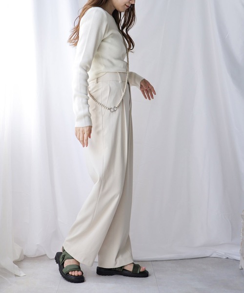 【新品に近い】値下中ラボーム　センターシームサンダル　ナチュラル センターシームサンダル LA BAUME | OTHERS | | CHAHORU