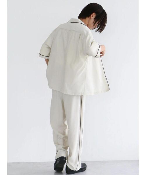 CRAFT STANDARD BOUTIQUE(クラフトスタンダードブティック)の「レーヨントロミハーフスリーブシャツ(シャツ/ブラウス・メンズ・ブラウン/ネイビー/アイボリー・M/L/XL)」の22枚目の写真