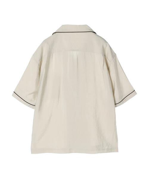 CRAFT STANDARD BOUTIQUE(クラフトスタンダードブティック)の「レーヨントロミハーフスリーブシャツ(シャツ/ブラウス・メンズ・ブラウン/ネイビー/アイボリー・M/L/XL)」の20枚目の写真