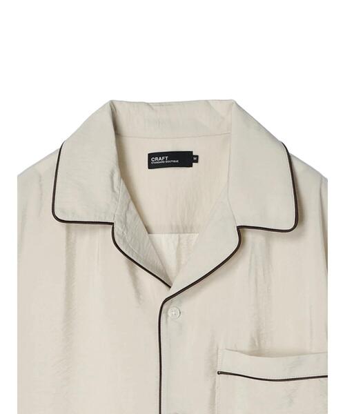CRAFT STANDARD BOUTIQUE(クラフトスタンダードブティック)の「レーヨントロミハーフスリーブシャツ(シャツ/ブラウス・メンズ・ブラウン/ネイビー/アイボリー・M/L/XL)」の19枚目の写真