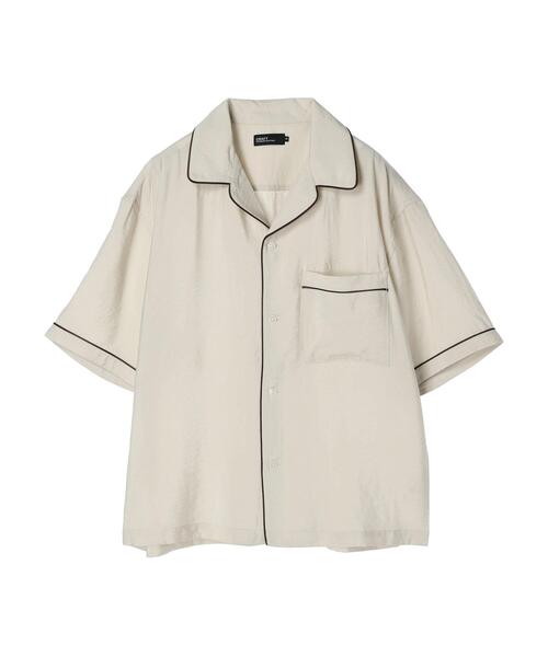 CRAFT STANDARD BOUTIQUE(クラフトスタンダードブティック)の「レーヨントロミハーフスリーブシャツ(シャツ/ブラウス・メンズ・ブラウン/ネイビー/アイボリー・M/L/XL)」の10枚目の写真