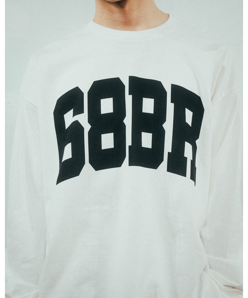 68&brothers(シックスティエイトアンドブラザーズ)の「L/S Tee "68BR"(Tシャツ/カットソー・メンズ・アッシュ/ネイビー/ホワイト・X-LARGE/LARGE/MEDIUM)」の7枚目の写真